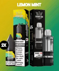 Al Fakher 30K Cubic | Lemon Mint | 2x Liquid & Pod-Tank