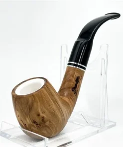 Tabakpfeife Passatore Oliva con schiuma, Meerschaumpfeife, Olivenholz