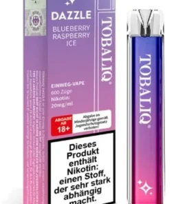 TobaliQ Dazzle Einweg E-Zigarette Blueberry Raspberry Ice 20mg