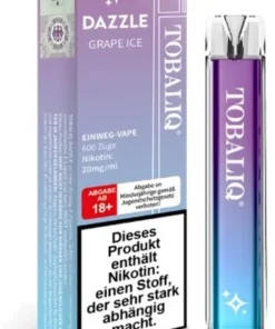 TobaliQ Dazzle Einweg E-Zigarette Grape Ice 20mg