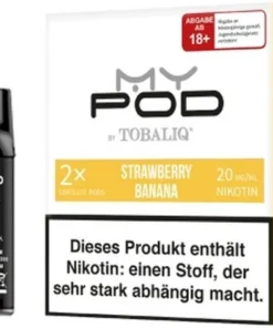 TobaliQ MyPOD Strawberry Banana 2x2ml Pods 20mg/ml
