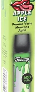 Toovap Einweg E-Shisha Apfel & Ice max. 600 Züge ohne Nikotin