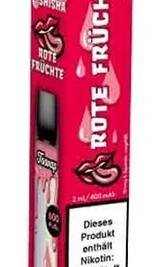 Toovap Einweg E-Shisha Rote Früchte Ice 10mg max. 600 Züge
