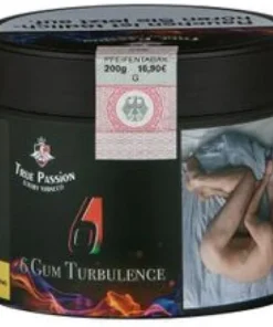True Passion 6 Gum Turbulence 200g Dose Wasserpfeifentabak