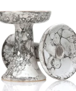 Magma Bowl Shisha Tabakkopf Marble White Black