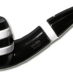 Vauen Pfeife Stripe Schwarz-Weiß 137
