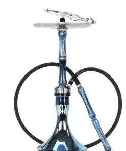 Ocean Hookah Kaif Steel Blue – Blue Chrome