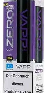 Vivo Vapp Zero Blueberry Ice Einweg E-Zigarette 0mg