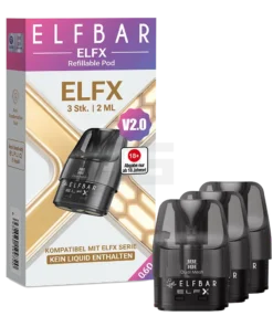 Elfbar – ELFX V2 – Pod Tank Verdampfer – 3er Paket – 0.6 Ohm – 2ml