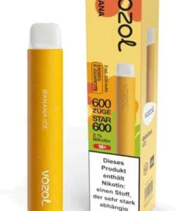 Vozol Star 600 Einweg E-Zigarette Banana Ice 20mg