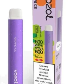 Vozol Star 600 Einweg E-Zigarette Grape Ice 20mg