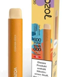 Vozol Star 600 Einweg E-Zigarette Iced Mango 20mg