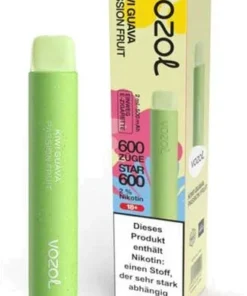 Vozol Star 600 Einweg E-Zigarette Kiwi Guava Passion Fruit 20mg