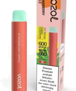 Vozol Star 600 Einweg E-Zigarette Strawberry Apple 20mg