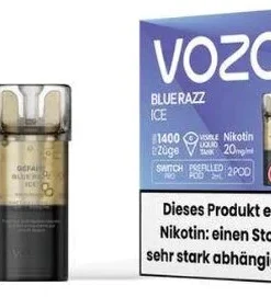 Vozol Switch Pro Prefilled Pod 2 x 2ml Blue Razz Ice 20mg