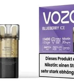 Vozol Switch Pro Prefilled Pod 2 x 2ml Blueberry Ice 20mg
