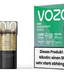Vozol Switch Pro Prefilled Pod 2 x 2ml Kiwi Passion Fruit Guava 20mg