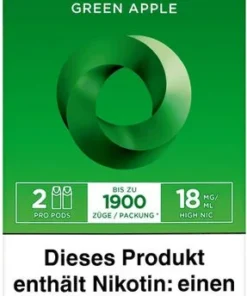 Vuse PRO Smart Caps Green Apple 2 Stück 18mg/ml