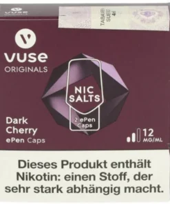 Vuse dark cherry ePen Caps Nic Salts 12mg Nikotin