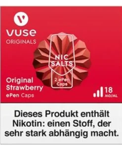 Vuse ePen 3 Caps vPro original strawberry 18mg Nikotin