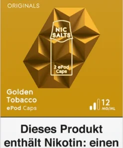 Vuse ePod Caps Golden Tobacco Nic Salts 12mg