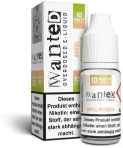 Wanted Overdosed Apfel Pfirsich 10mg Nikotinsalzliquid