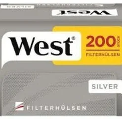 West Zigarettenhülsen Silver 200 Stück