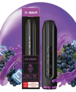 X-Bar Einweg E-Shisha Ice Grape 10mg ca. 650 Züge