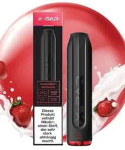 X-Bar Einweg E-Shisha Strawberry Milkshake 20mg ca. 650 Züge