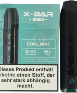 X-Bar Mini Einweg E-Zigarette Cool Mint 20mg
