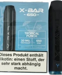 X-Bar Mini Einweg E-Zigarette Tropical Punch 20mg