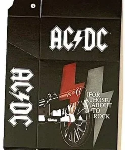 Zigaretten-Faltschachtel ACDC Kanone Motiv 20er