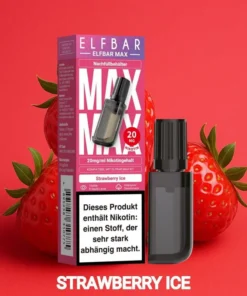 Elfbar MAX | POD | Strawberry Ice | 10ml