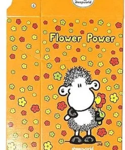 Zigaretten-Faltschachtel sheepworld Flowerpower Motiv 20er