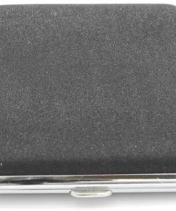 Zigarettenetui Metall Schwarz Glitzer 18er