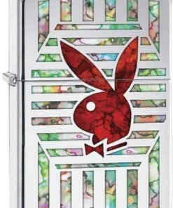 Zippo Feuerzeug 260 Playboy Bunny Chrom/Rot