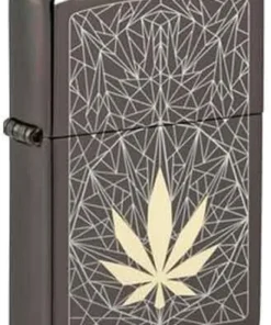 Zippo Feuerzeug Cannabis Black Ice gelasert TT
