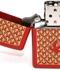 Zippo Feuerzeug Flame Pattern Red matt