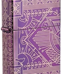 Zippo Feuerzeug Hyper Pastiche Design Lila