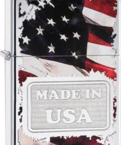Zippo Feuerzeug Made in America Chrom