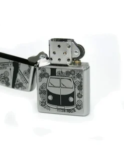 Zippo Feuerzeug Motiv VW Bully mit Feuerzeugbenzin und Feuersteinen
