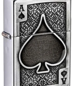 Zippo Feuerzeug Plakette Ace of Spades