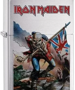 Zippo Feuerzeug chrom gebürstet Iron Maiden