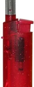 Zorro Mini Feuerzeug BBQ transparent Rot
