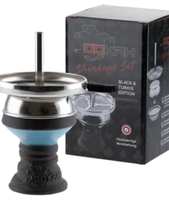 Jookah – Steinkopf Set Black/Türkis Edition
