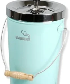 Schleuderascher Kübel Smoking Hellblau