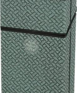 Champ Zigarettenbox Kunststoff Weave Optik blau