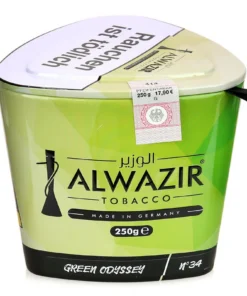 Alwazir No. 34 Green Odyssee Shisha Tabak 250g