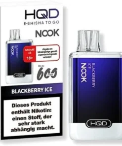 HQD NOOK Blackberry Ice Einweg E-Zigarette 18mg/ml