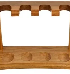 Pfeifenständer Naturholzoptik 6er braun